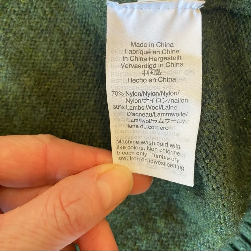 J.Crew Mercantile Men’s XL Lambswool Blend Crewneck Sweater Dark Green